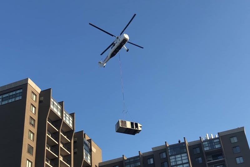 Helicopter HVAC Lift in Baltimore