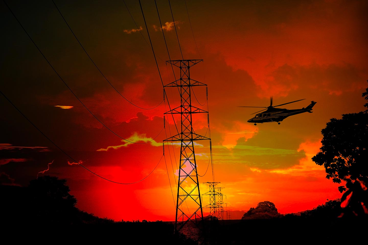 Transmission Construction Helicopter in Maryland